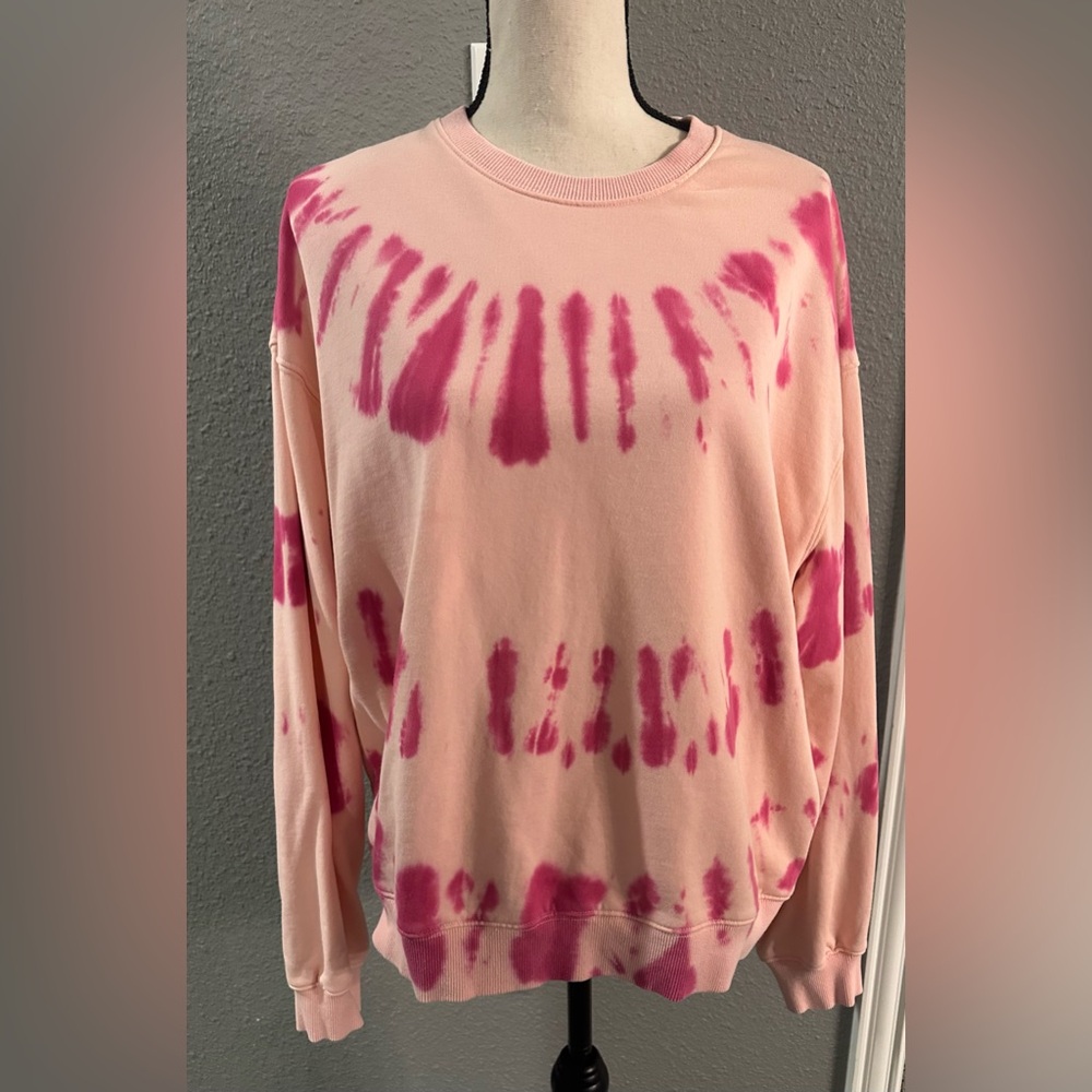 Le Lis Pink Tie-Dye Sweatshirt